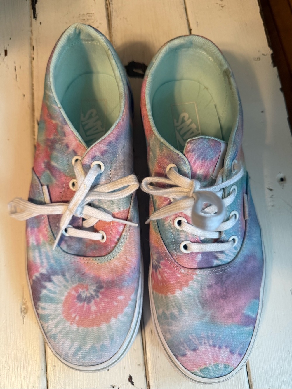 Vans Pastel Tie-dye Low Top Sneakers Women's Size 9.5 - Picture 13 of 13